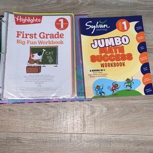 Grade 1 highlights & sylvan learning education books